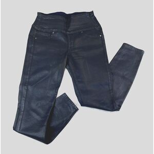 SPANX Jeggins Women's (M) Pewter Wax Alexia Skinny Tummy Control Denim Pants